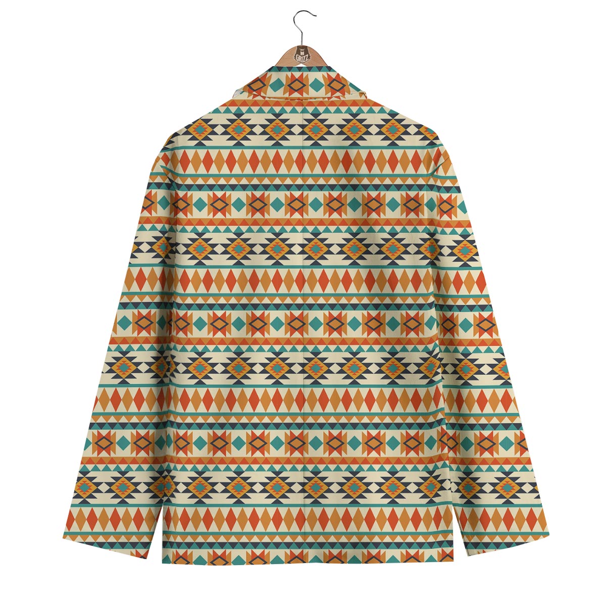 Tribal Native American Aztec Indians Navajo Print Men's Blazer-grizzshop
