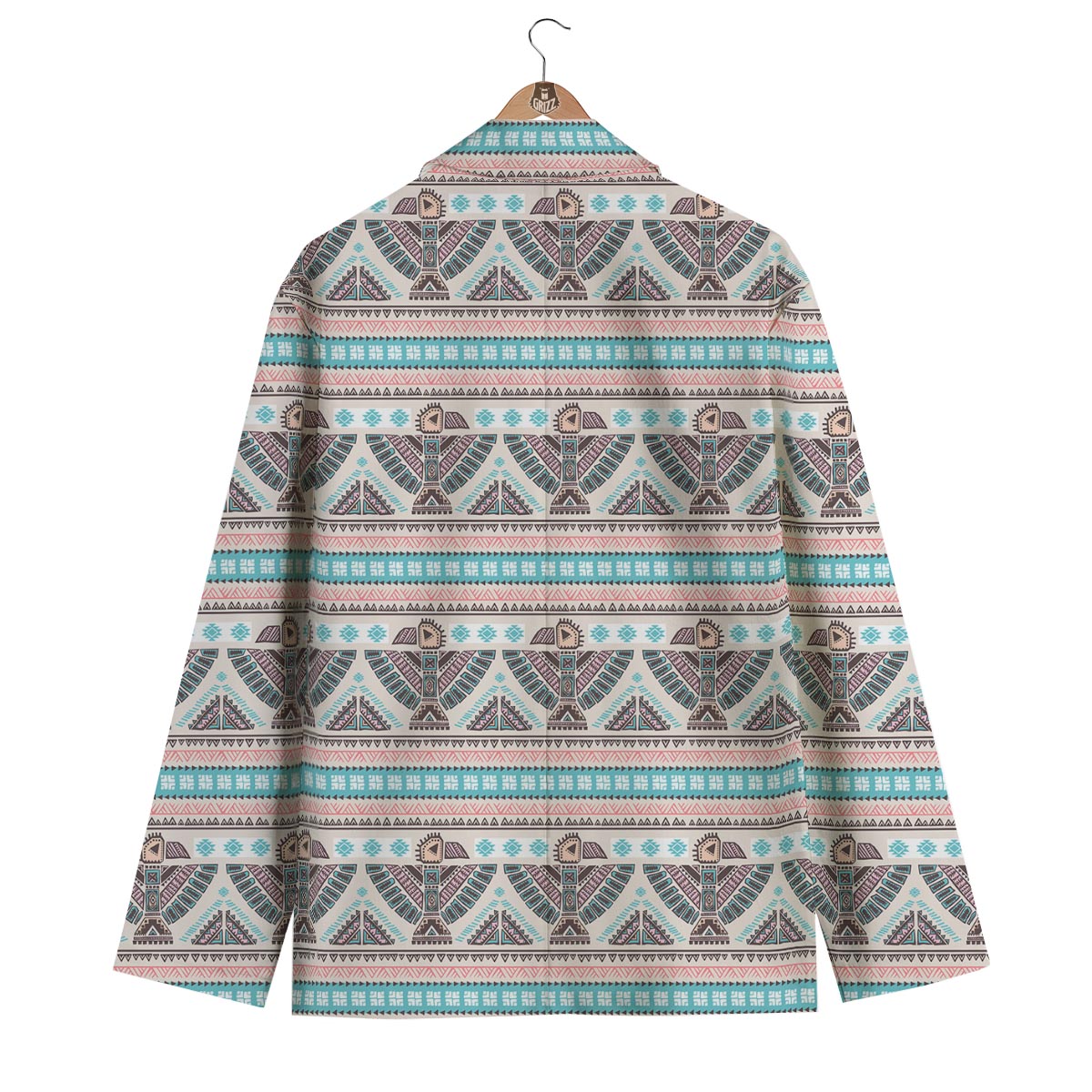 Tribal Native Indians American Aztec Navajo Print Men's Blazer-grizzshop