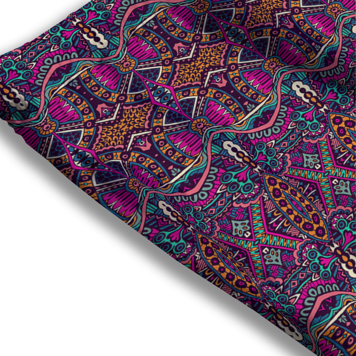 Tribal Native Purple Print Pattern Mesh Shorts
