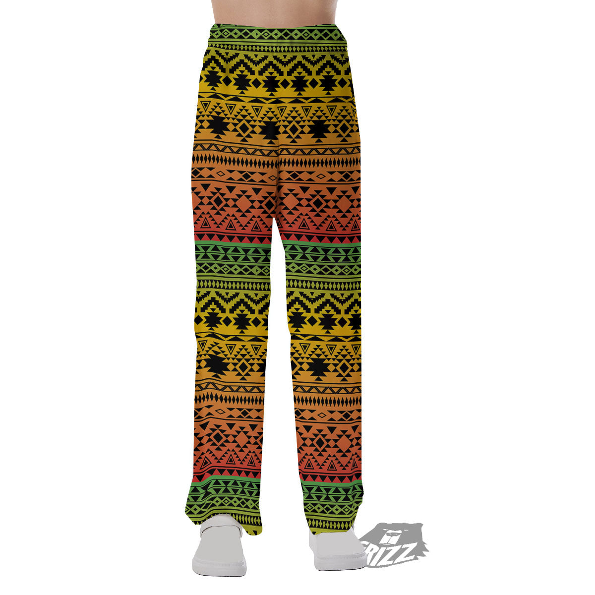 Tribal Rasta Print Pattern Pajama Pants-grizzshop