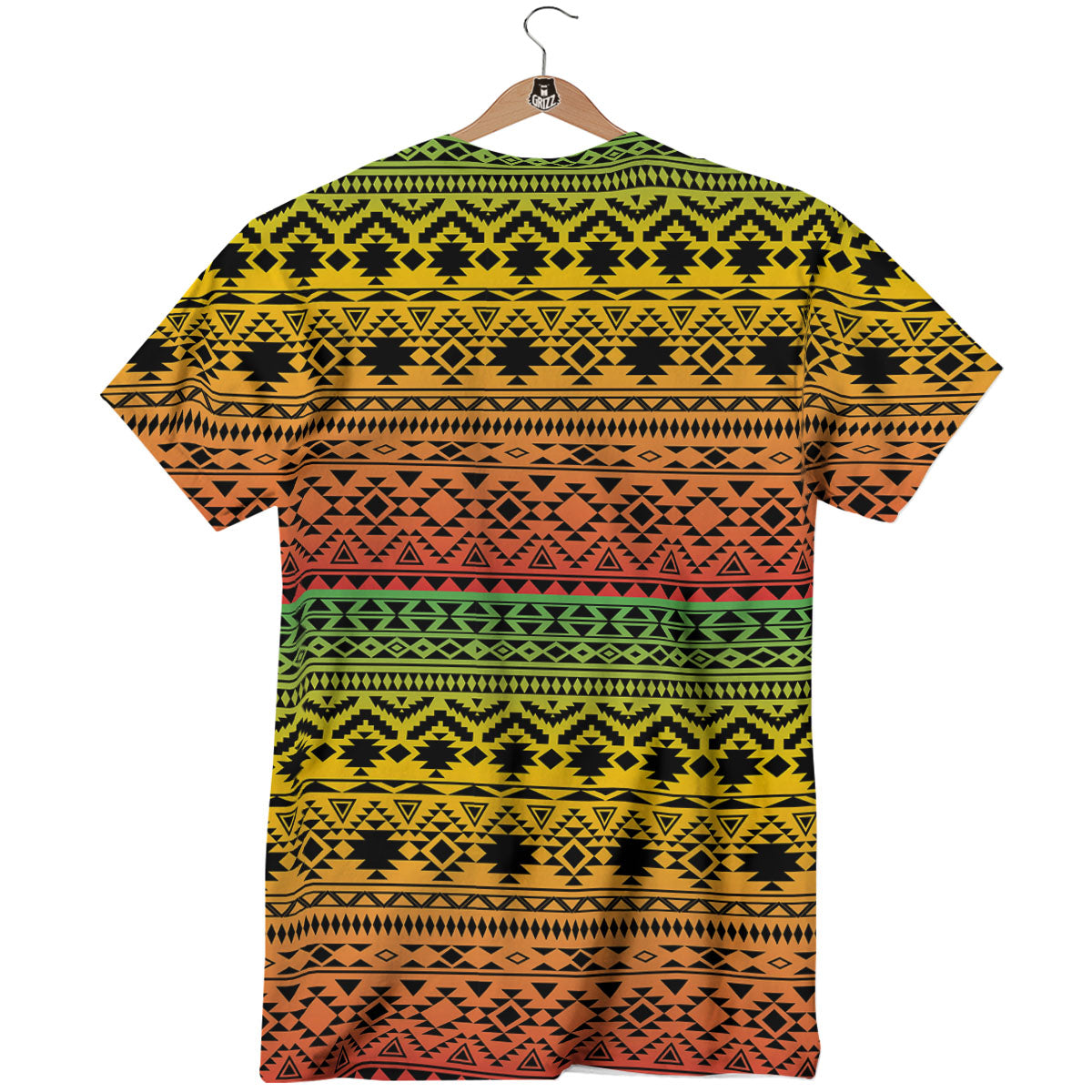 Tribal Rasta Print Pattern T-Shirt-grizzshop