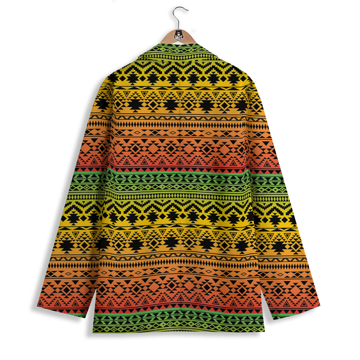 Tribal Rasta Print Pattern Women's Blazer-grizzshop