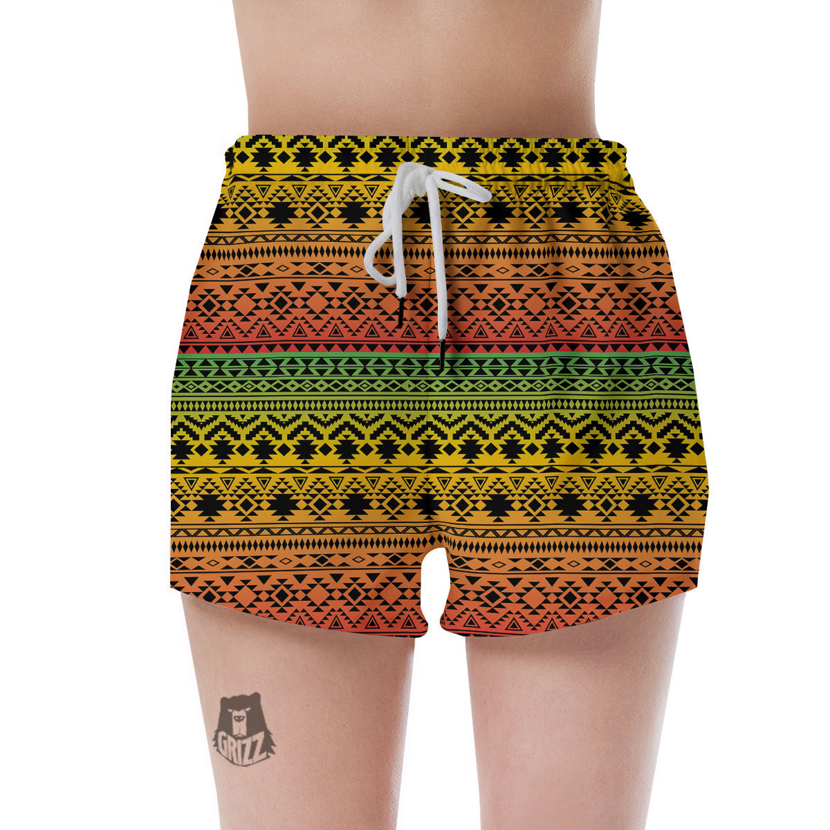 Tribal Rasta Print Pattern Women's Shorts-grizzshop