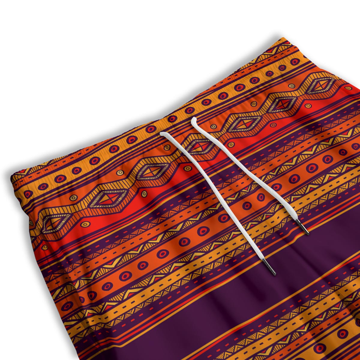 Tribal Sunset African Print Pattern Men's Athletic Shorts