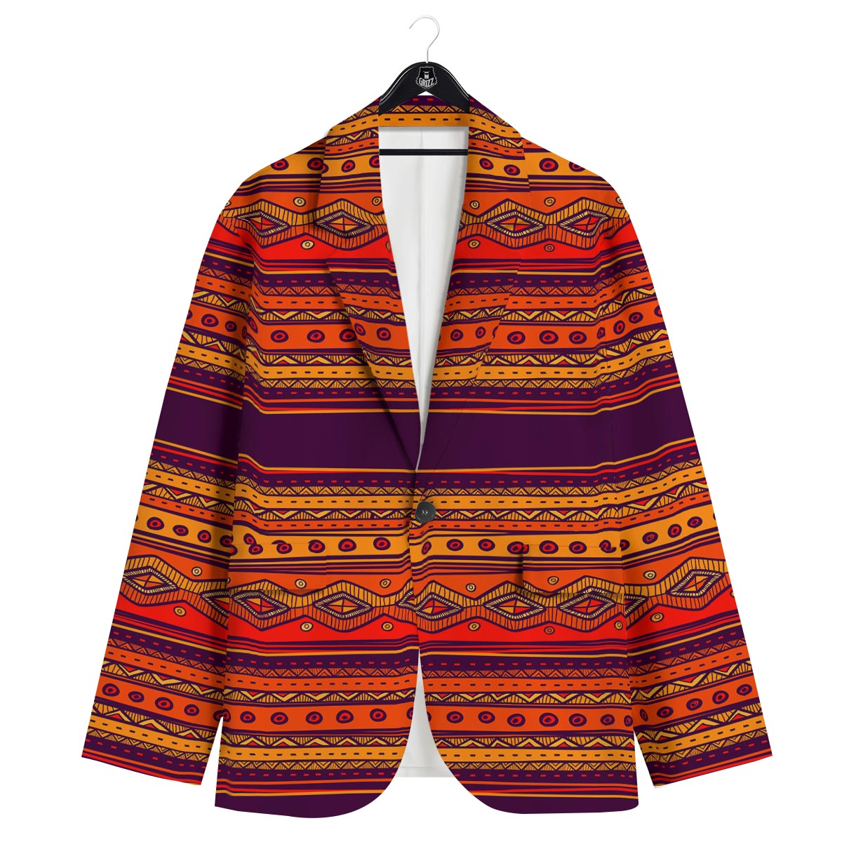 Tribal Sunset African Print Pattern Men's Sport Coat-grizzshop