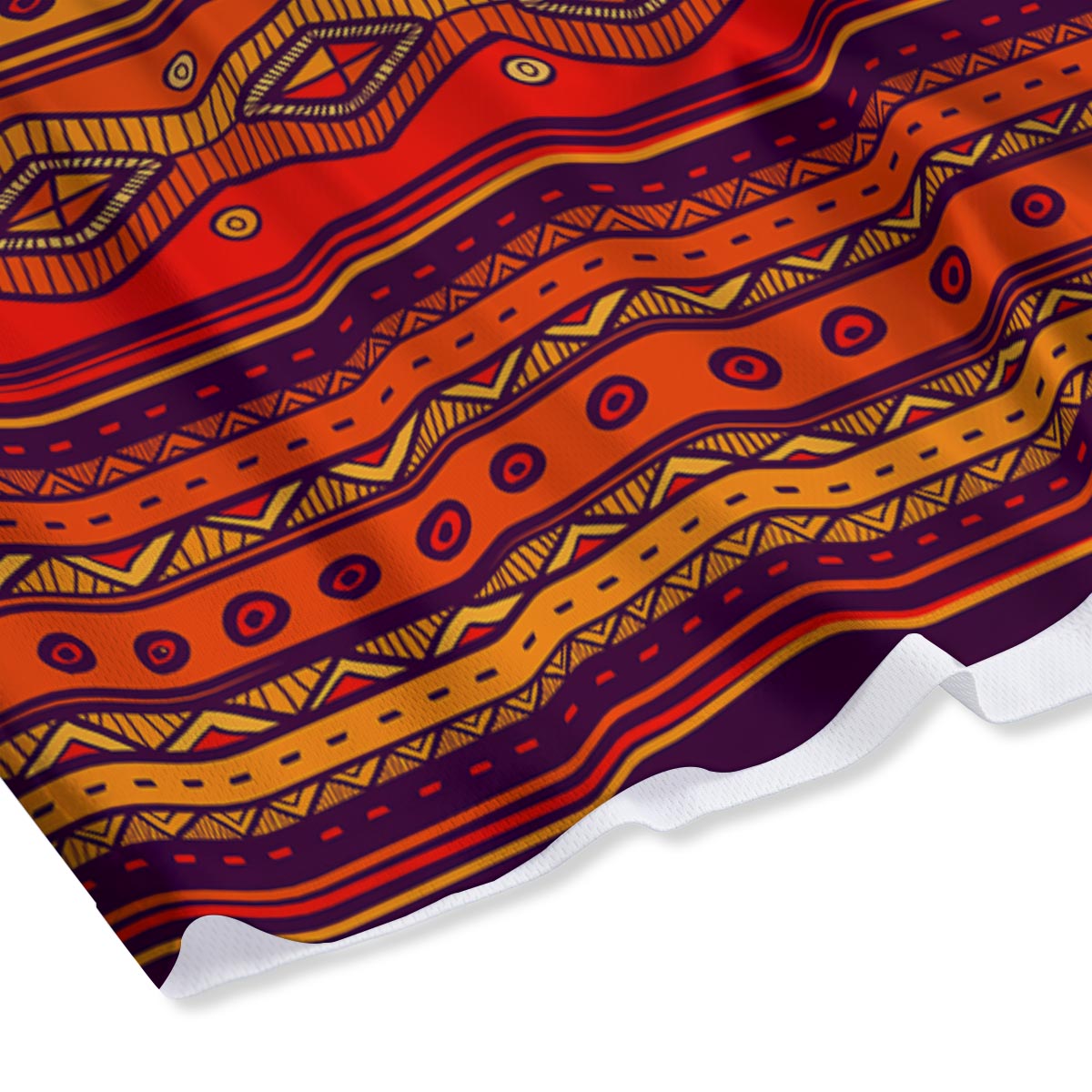 Tribal Sunset African Print Pattern Mesh Shorts