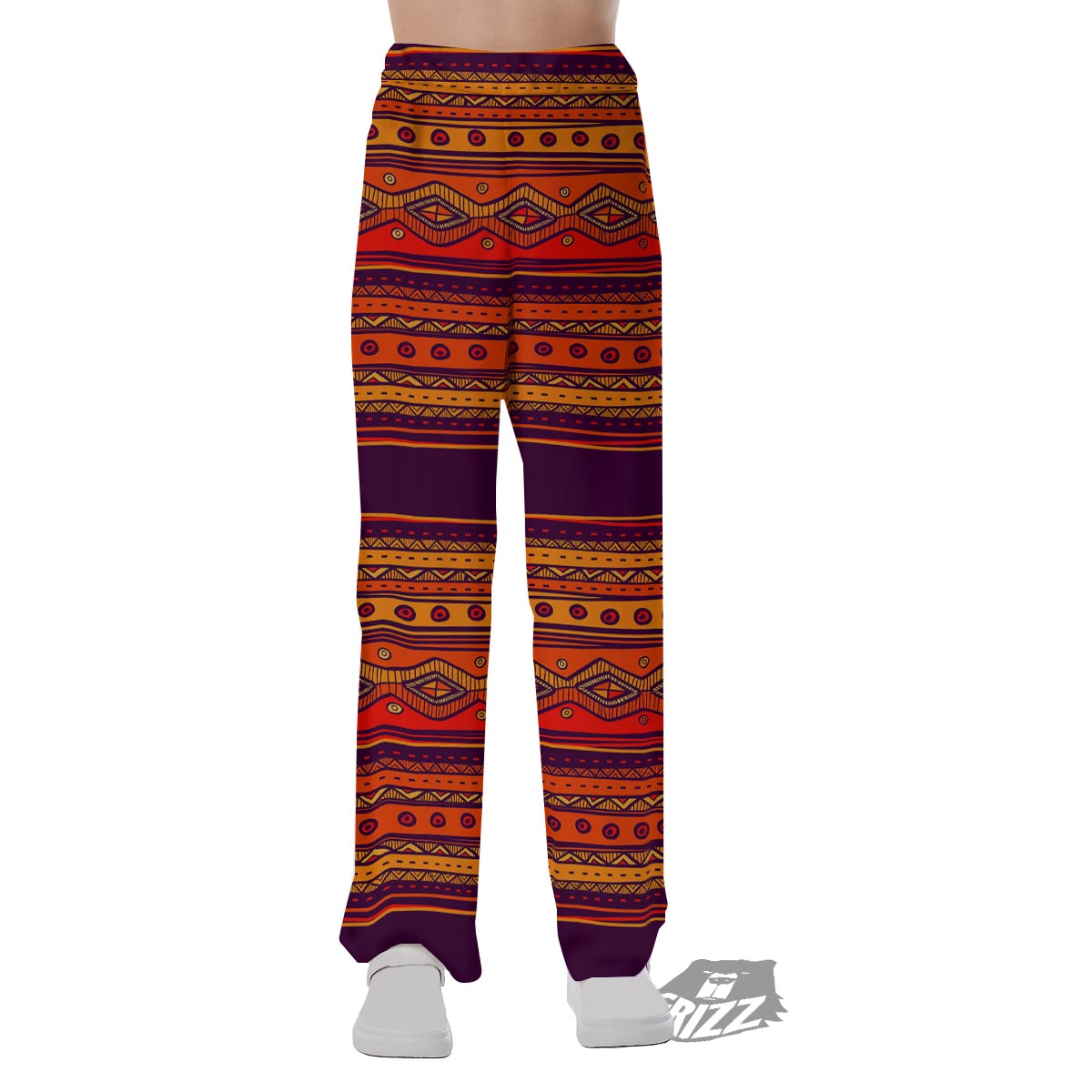 Tribal Sunset African Print Pattern Pajama Pants-grizzshop