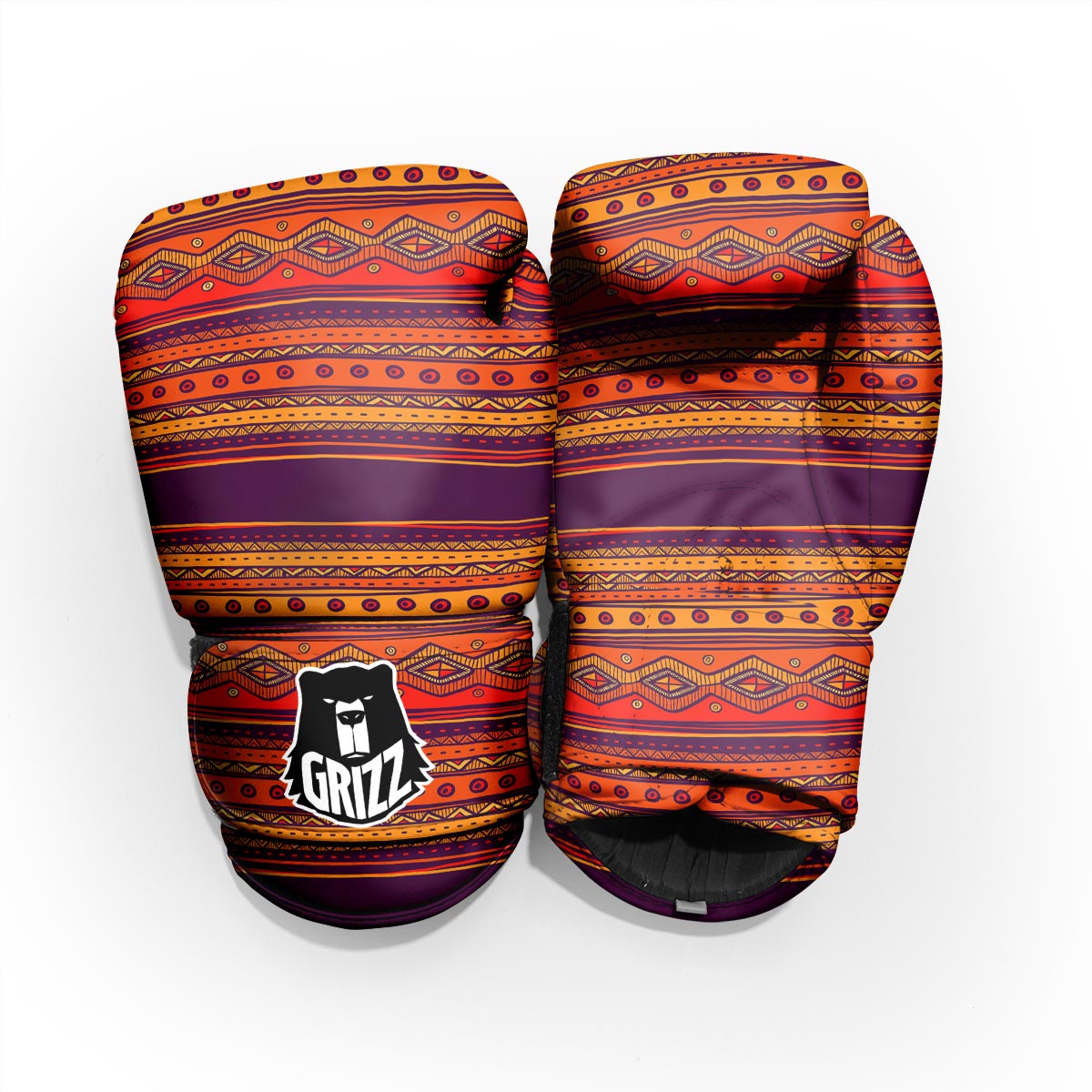 Tribal Sunset African Print Pattern Pro Boxing Glove