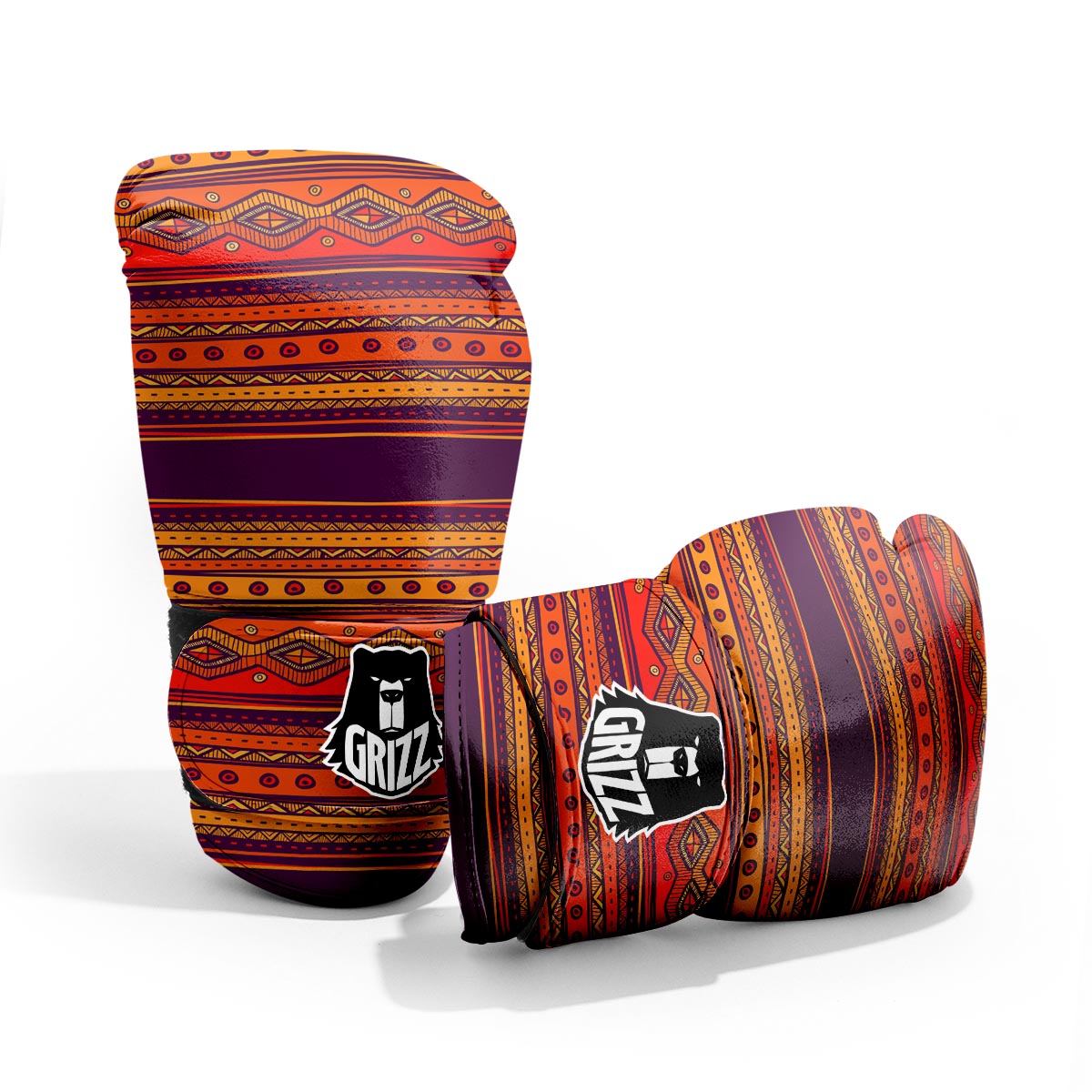 Tribal Sunset African Print Pattern Pro Boxing Glove