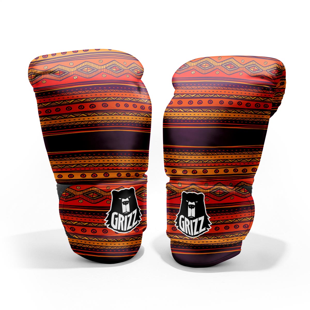 Tribal Sunset African Print Pattern Pro Boxing Glove
