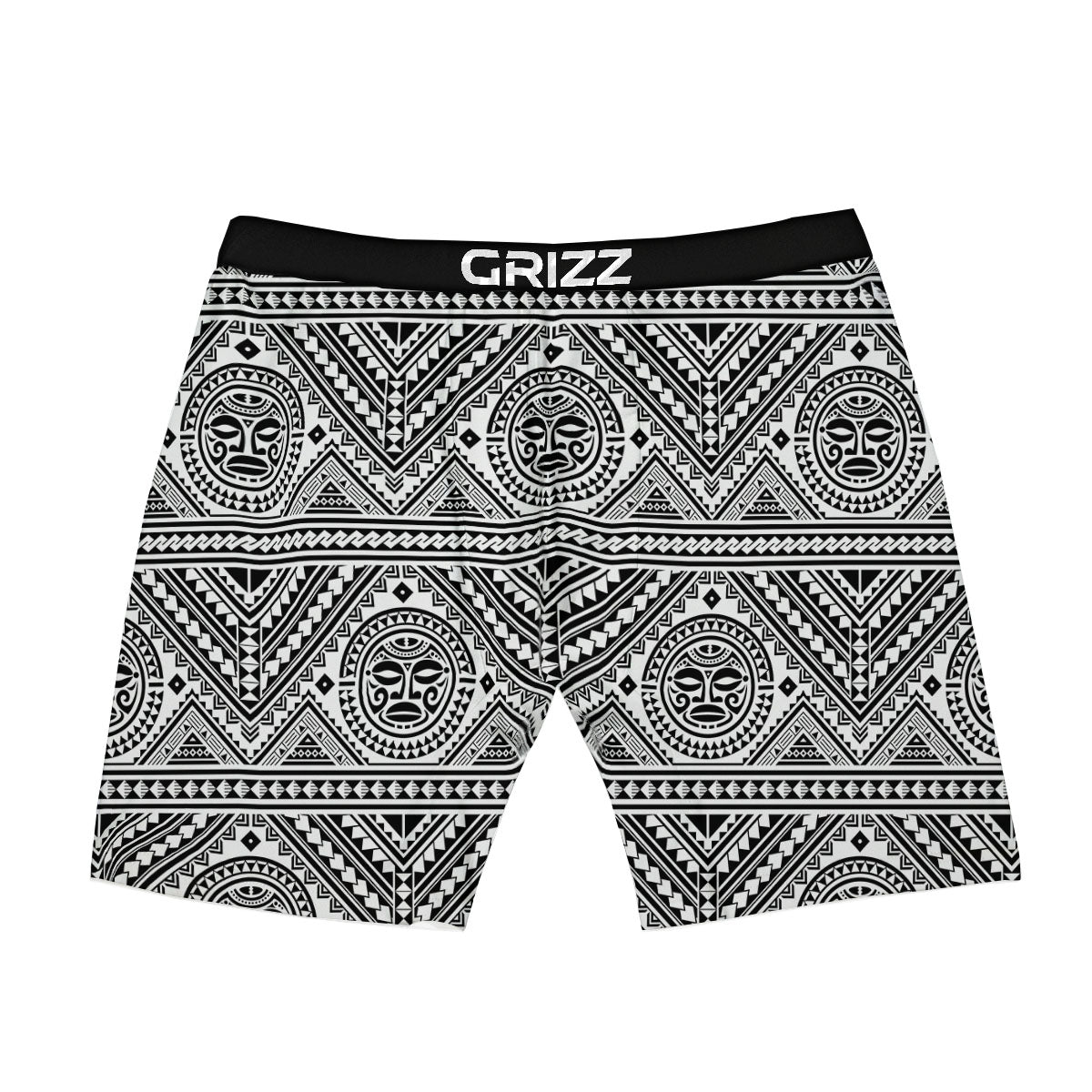Tribal Tattoo Maori Polynesian Print Boxer Briefs-grizzshop