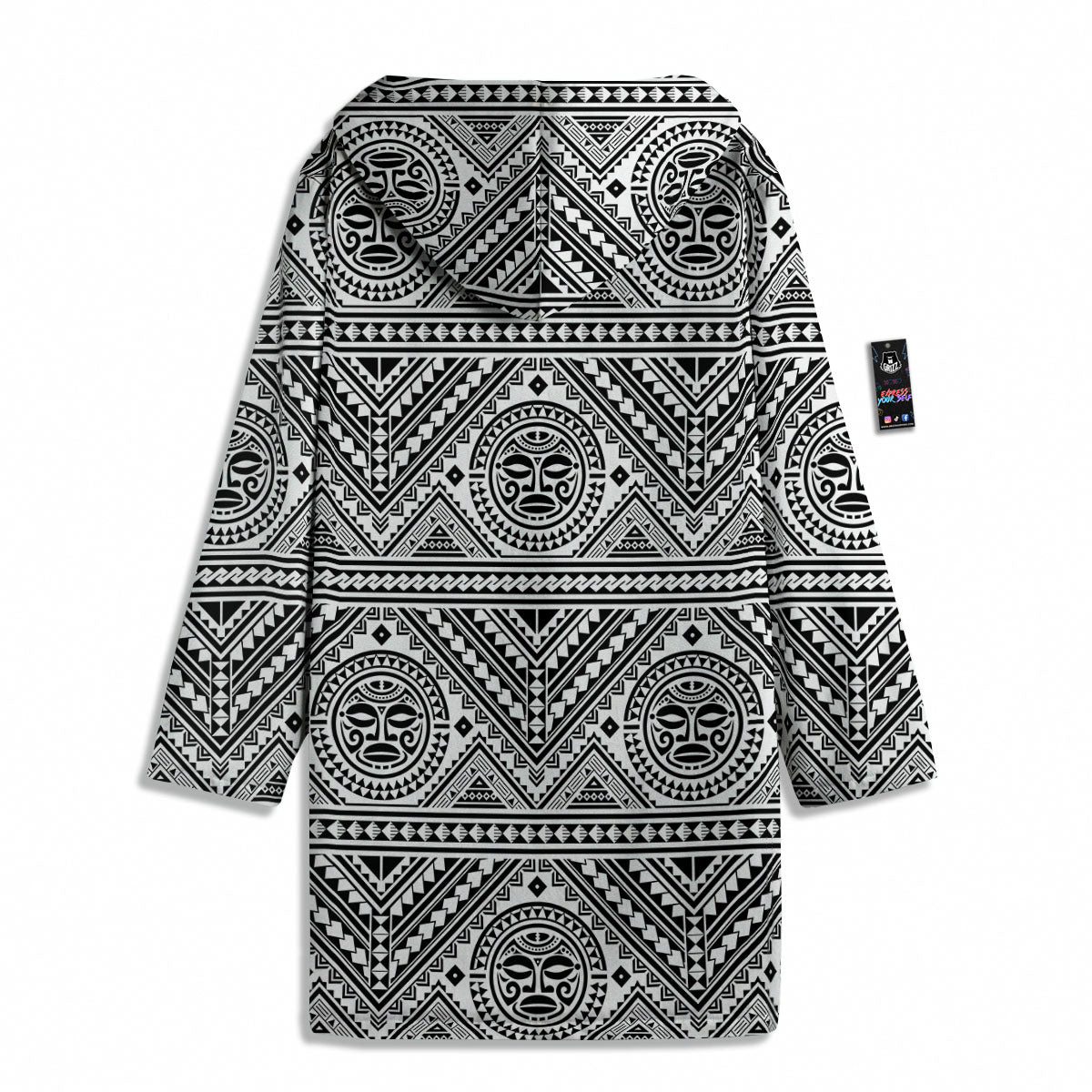 Tribal Tattoo Maori Polynesian Print Men's Windbreaker Jacket-grizzshop