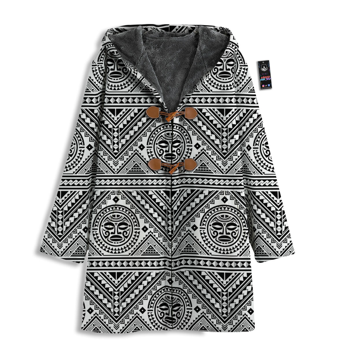 Tribal Tattoo Maori Polynesian Print Men's Windbreaker Jacket-grizzshop