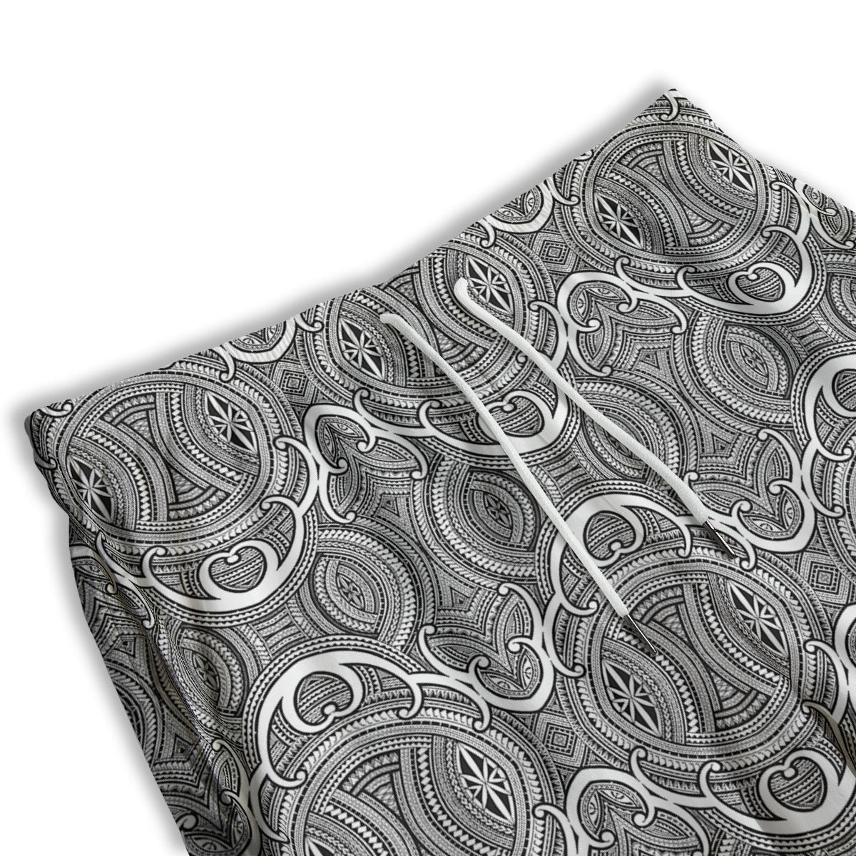 Tribal Tattoo Maori Print Pattern Men's Athletic Shorts