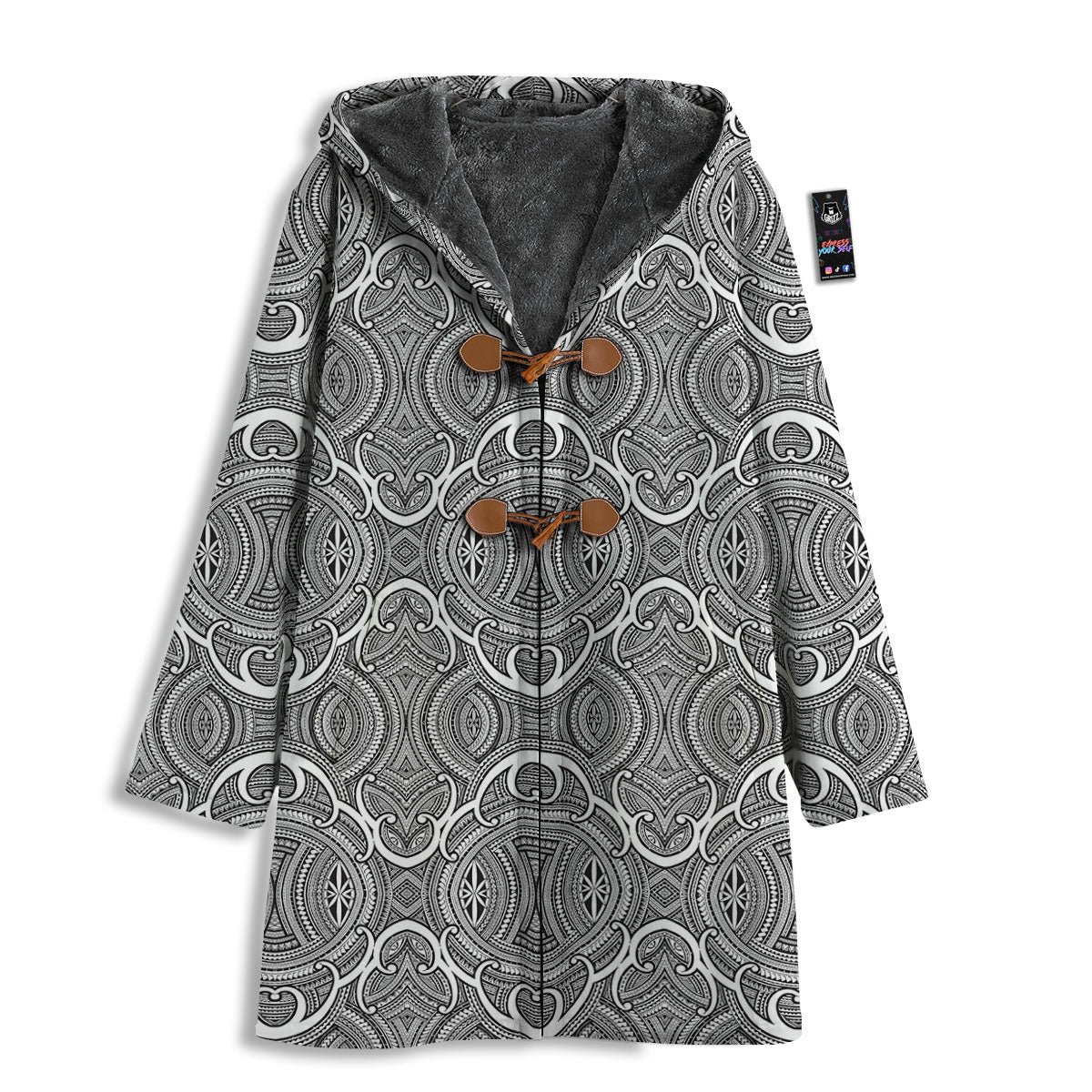 Tribal Tattoo Maori Print Pattern Men's Windbreaker Jacket-grizzshop