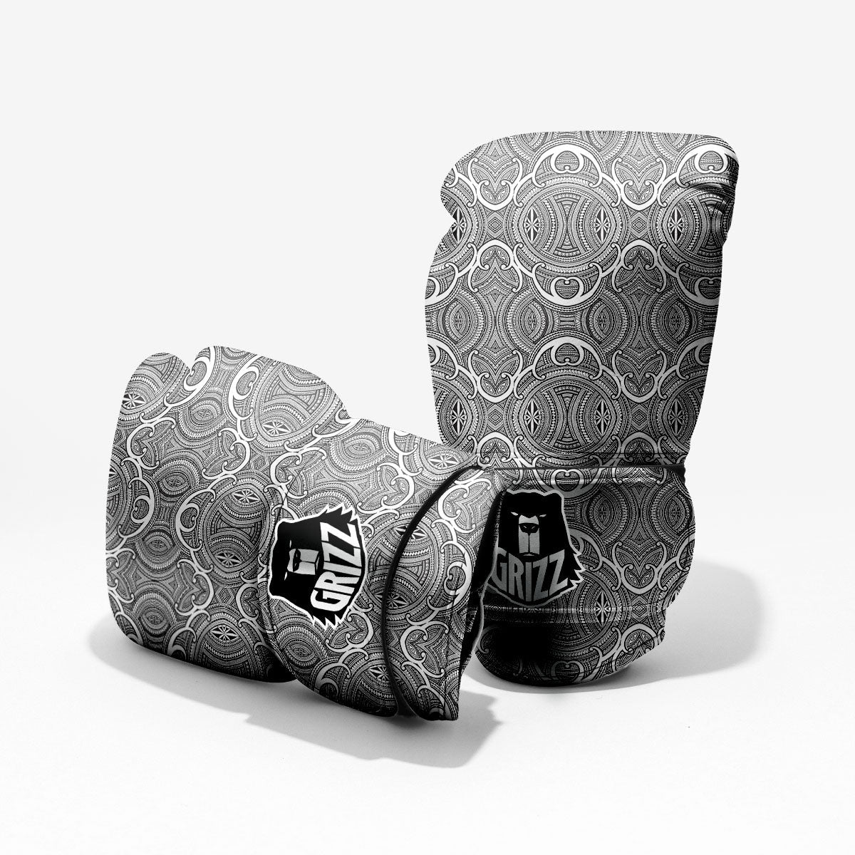 Tribal Tattoo Maori Print Pattern Pro Boxing Glove