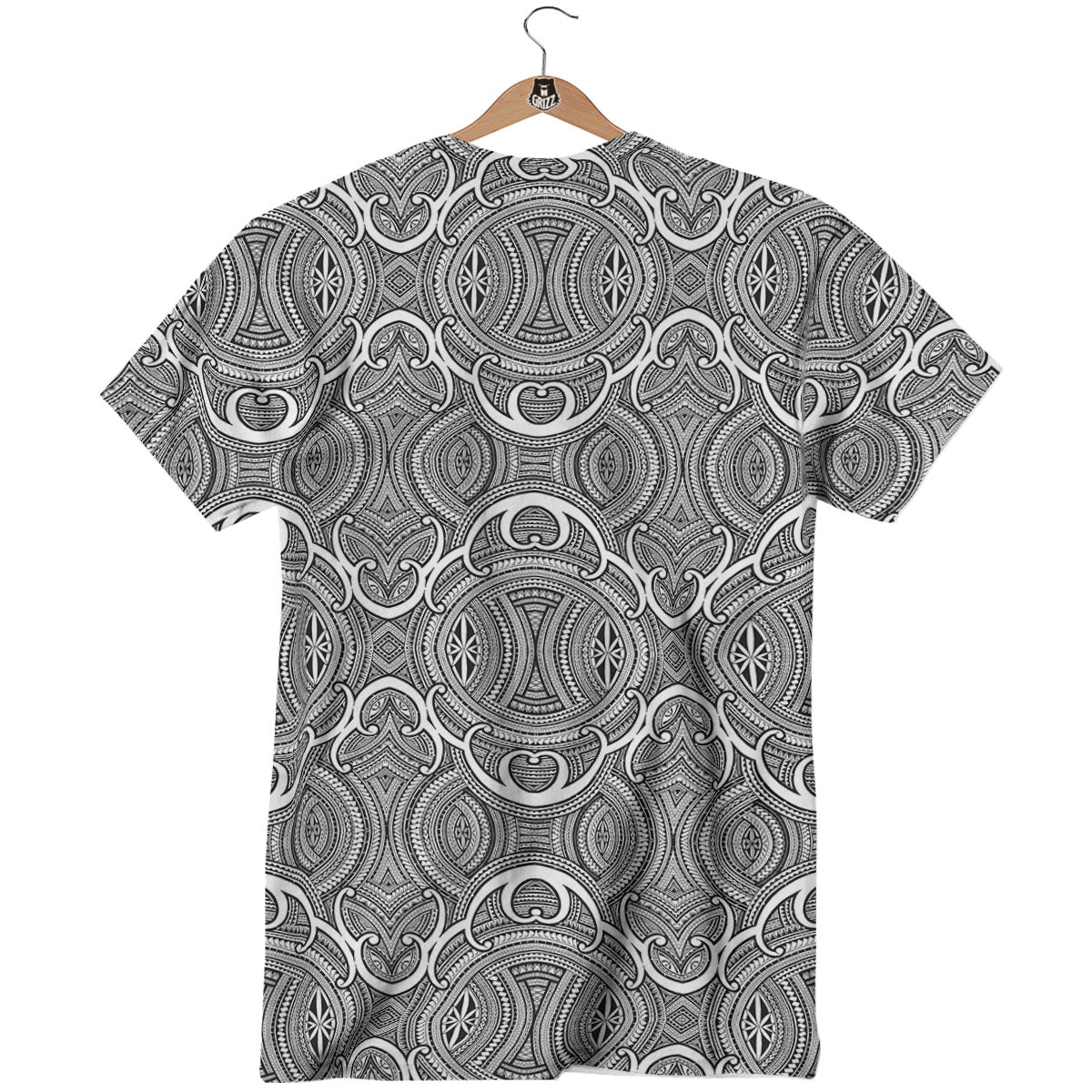 Tribal Tattoo Maori Print Pattern T-Shirt-grizzshop