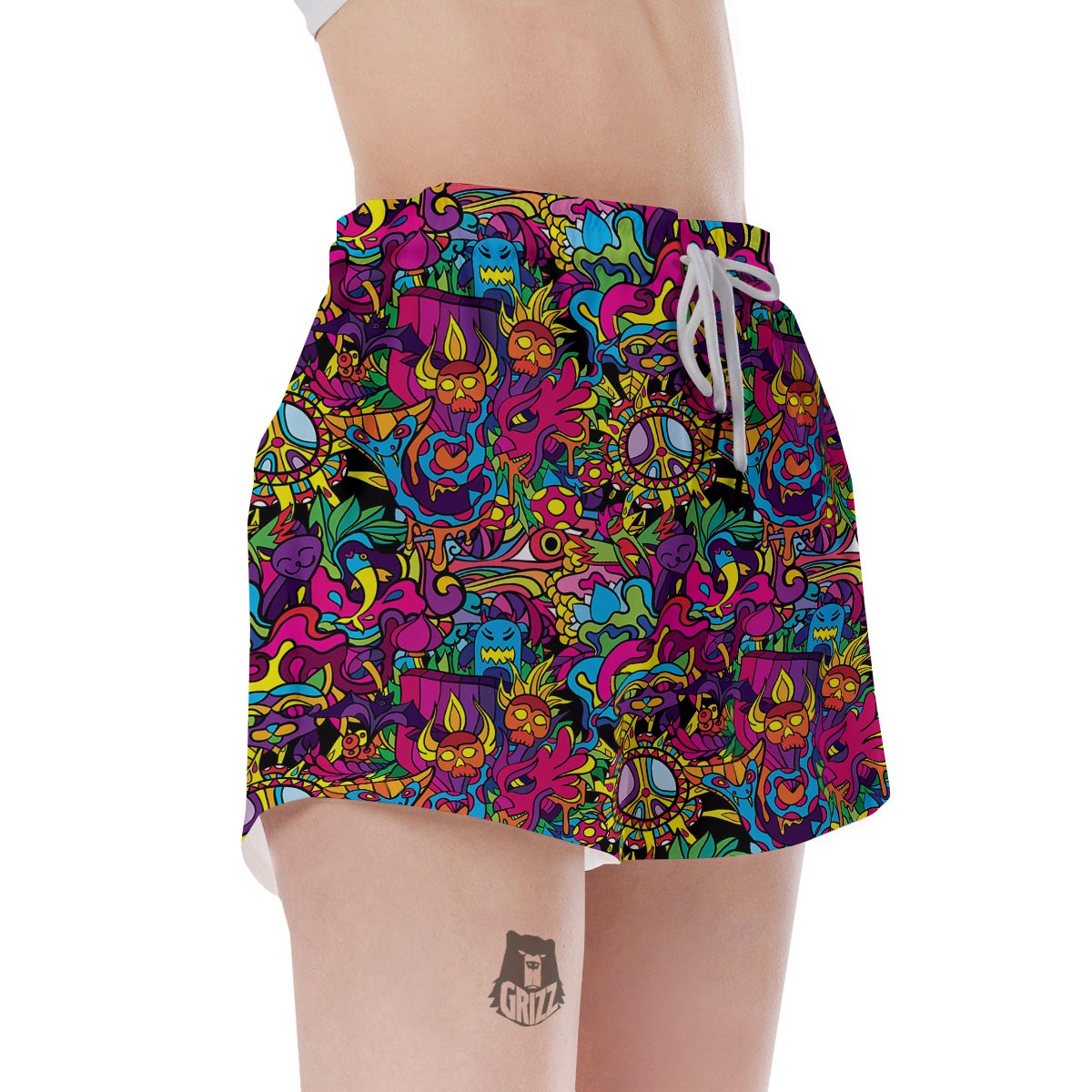 Tribal Trippy Women's Shorts-grizzshop