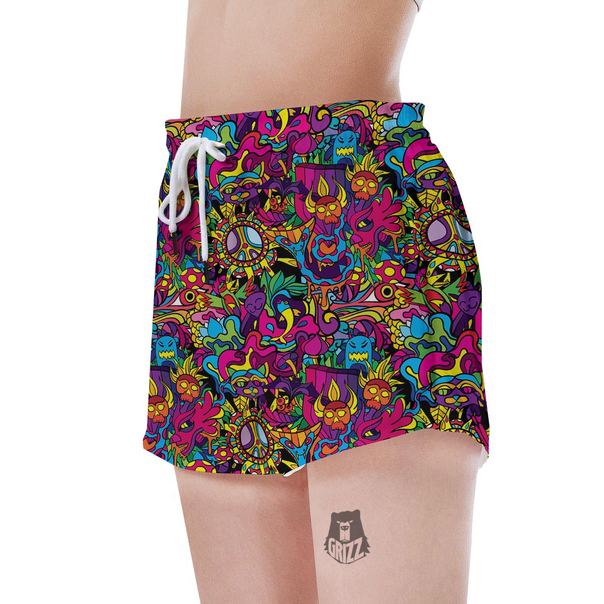 Tribal Trippy Women's Shorts-grizzshop