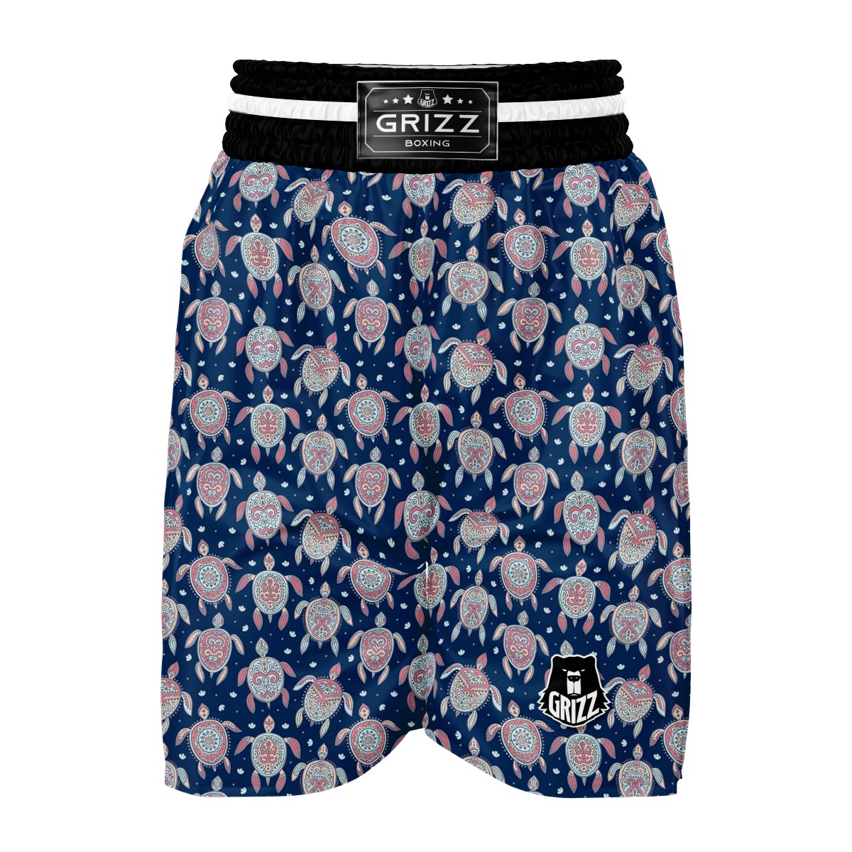 Tribal Turtle Boxing Shorts-grizzshop