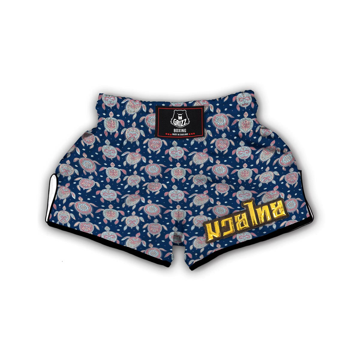 Tribal Turtle Muay Thai Boxing Shorts-grizzshop