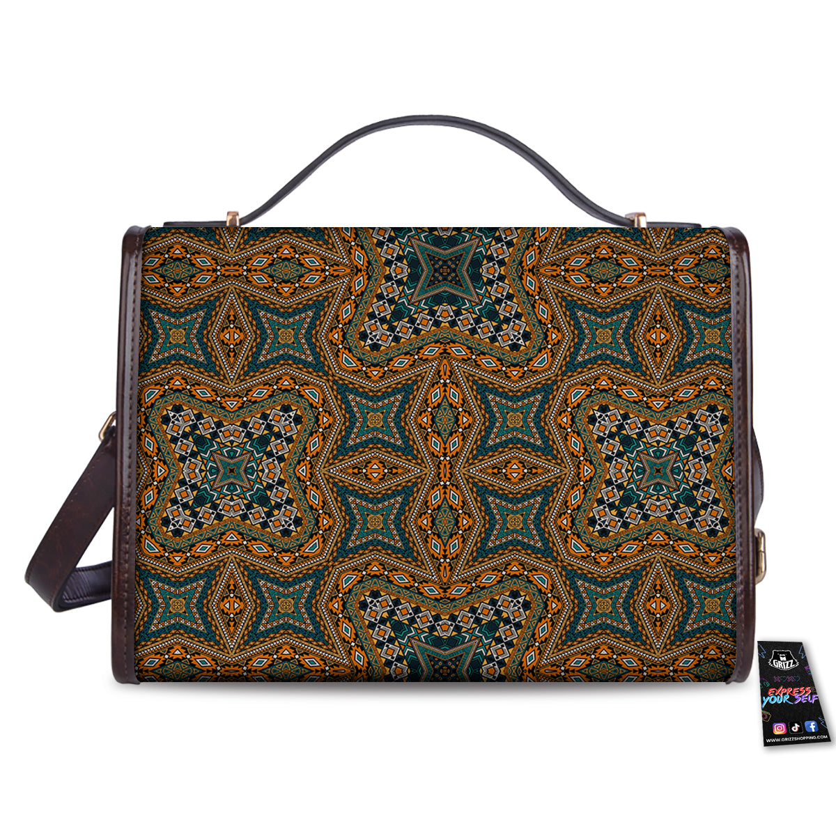 Tribal Indian Vintage Print Pattern Women's Satchel Bag