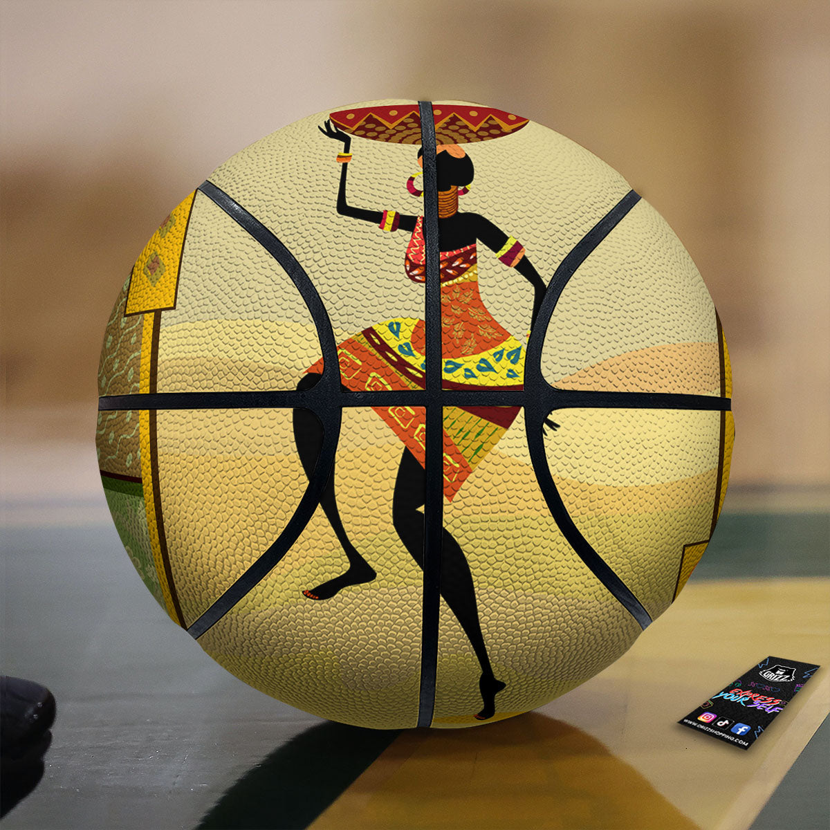 Tribal Inspired African Ethnic Print Basketball