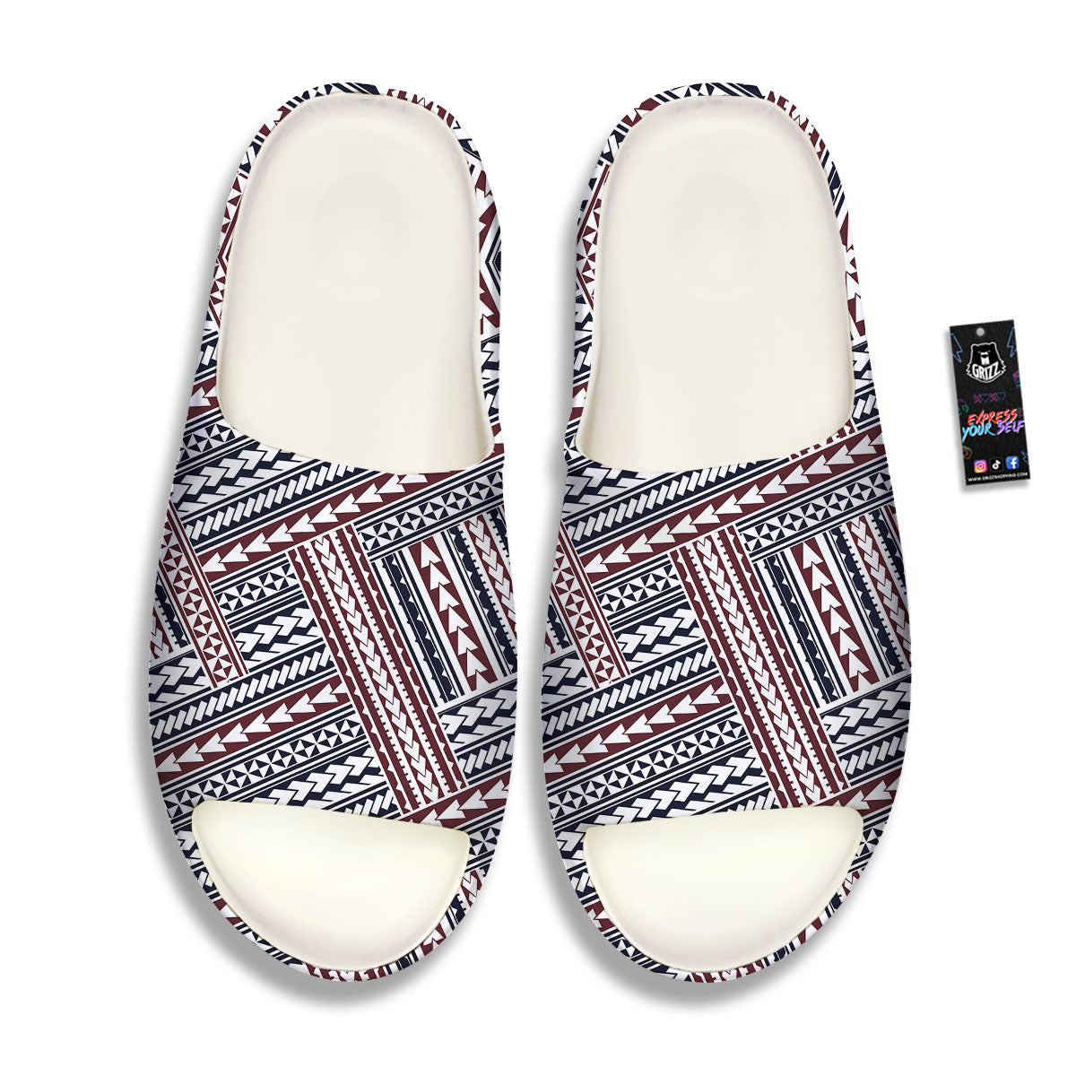 Tribal Maori Print Sandals-grizzshop