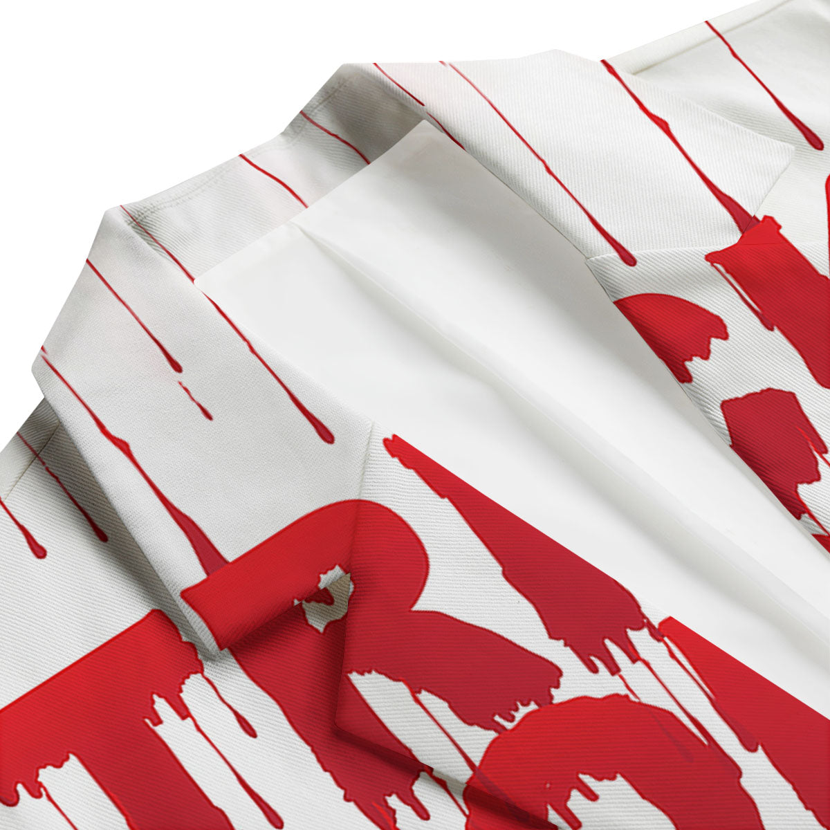 Trick Or Treat Red Blood Halloween Print Men's Blazer-grizzshop