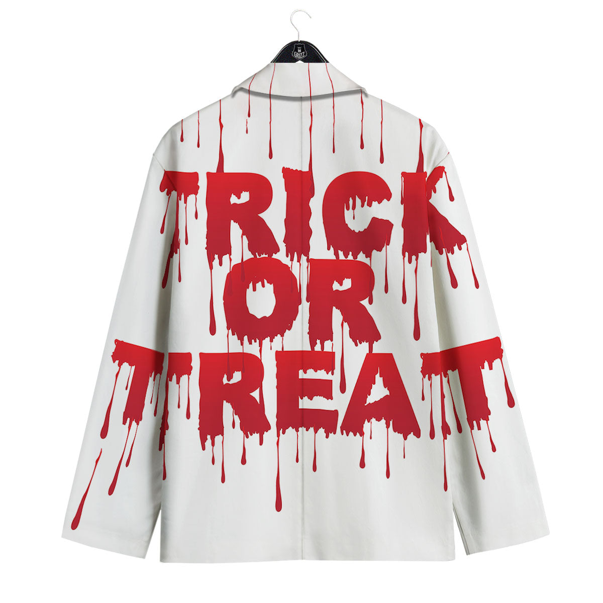 Trick Or Treat Red Blood Halloween Print Men's Sport Coat-grizzshop
