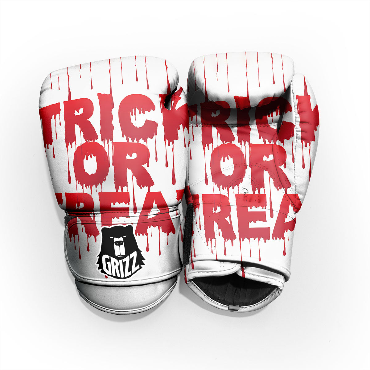 Trick Or Treat Red Blood Halloween Print Pro Boxing Glove