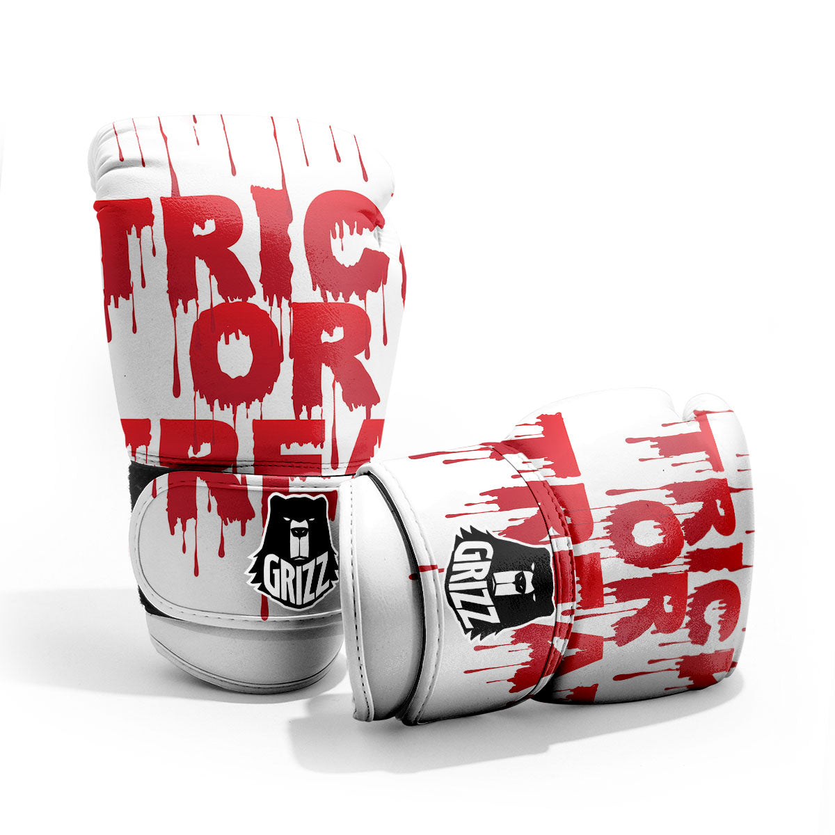 Trick Or Treat Red Blood Halloween Print Pro Boxing Glove