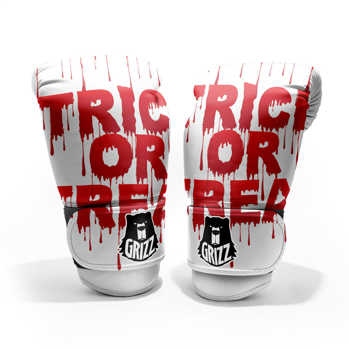 Trick Or Treat Red Blood Halloween Print Pro Boxing Glove