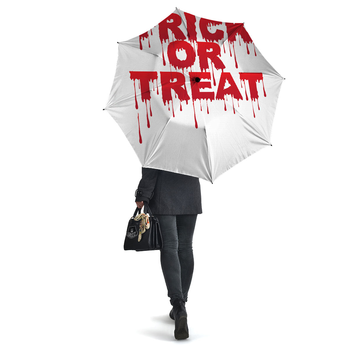 Trick Or Treat Red Blood Halloween Print Umbrella-grizzshop