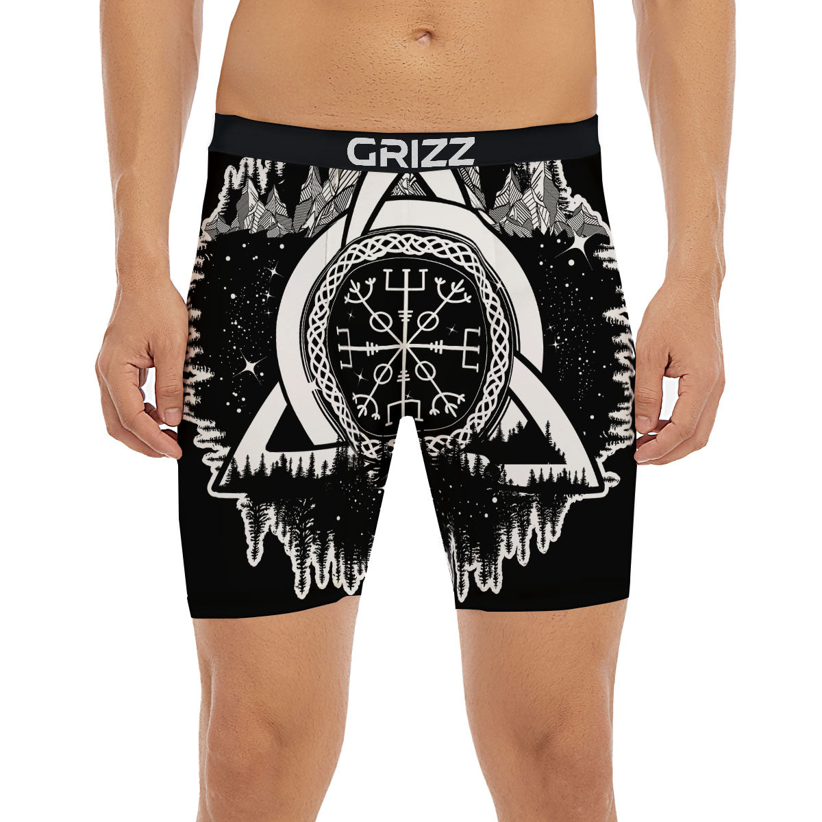 Trinity Knot Viking Celtic Print Boxer Briefs-grizzshop