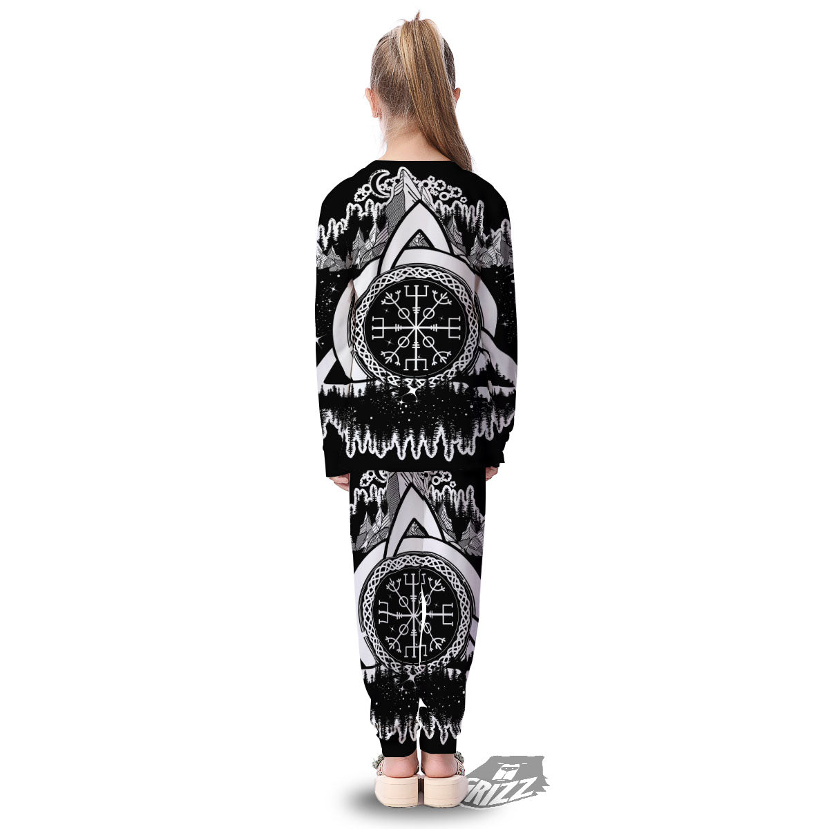 Trinity Knot Viking Celtic Print Kid's Pajamas-grizzshop