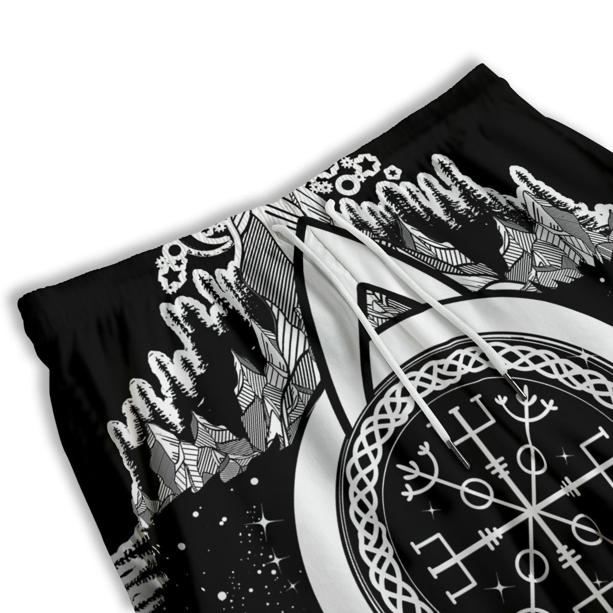 Trinity Knot Viking Celtic Print Men's Athletic Shorts