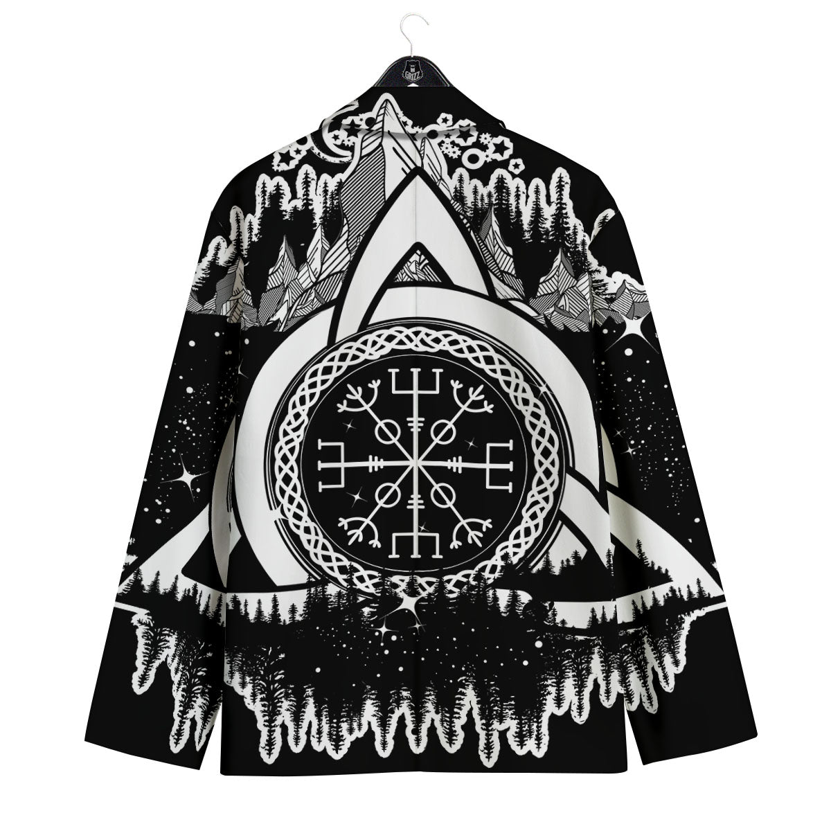 Trinity Knot Viking Celtic Print Men's Sport Coat-grizzshop