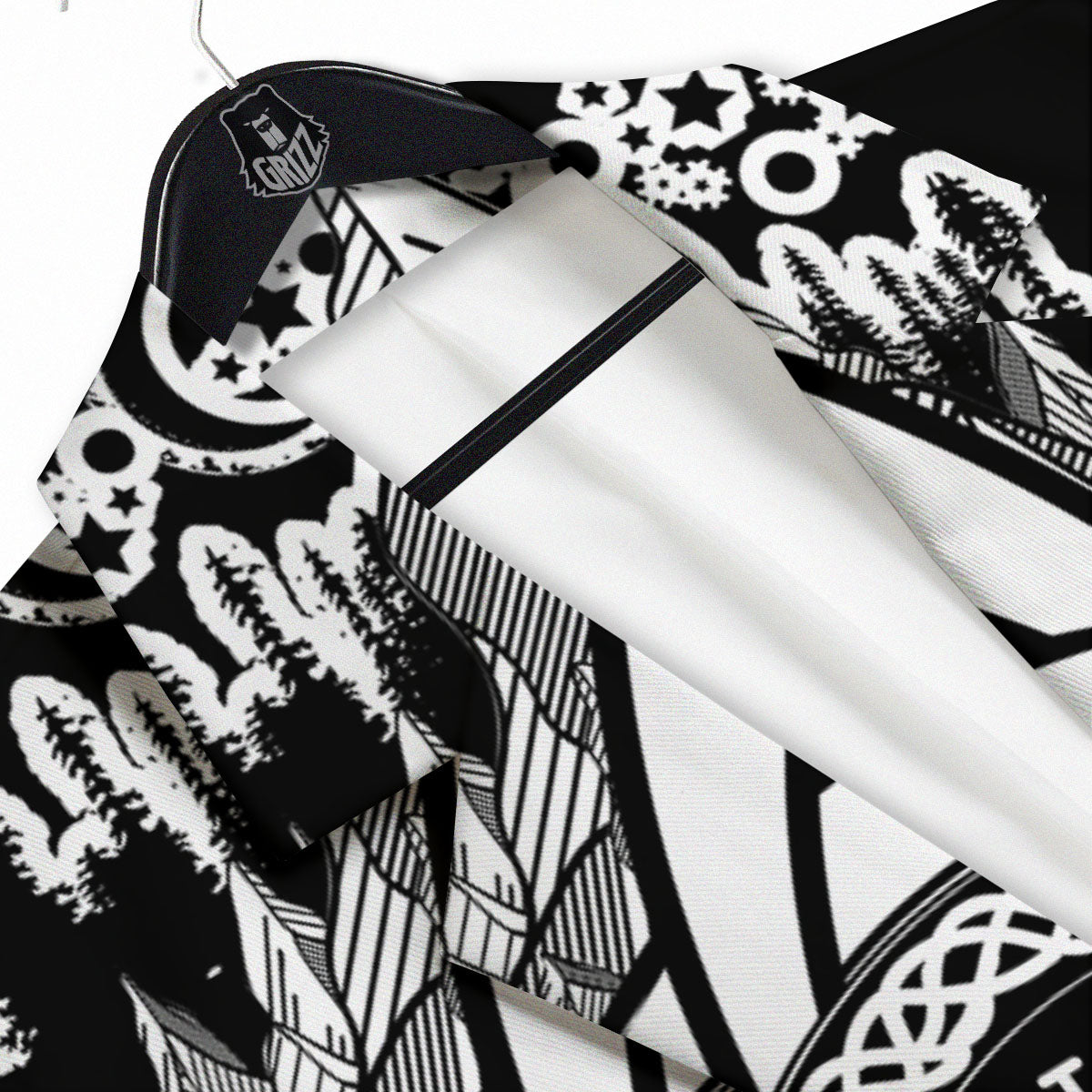 Trinity Knot Viking Celtic Print Men's Sport Coat-grizzshop