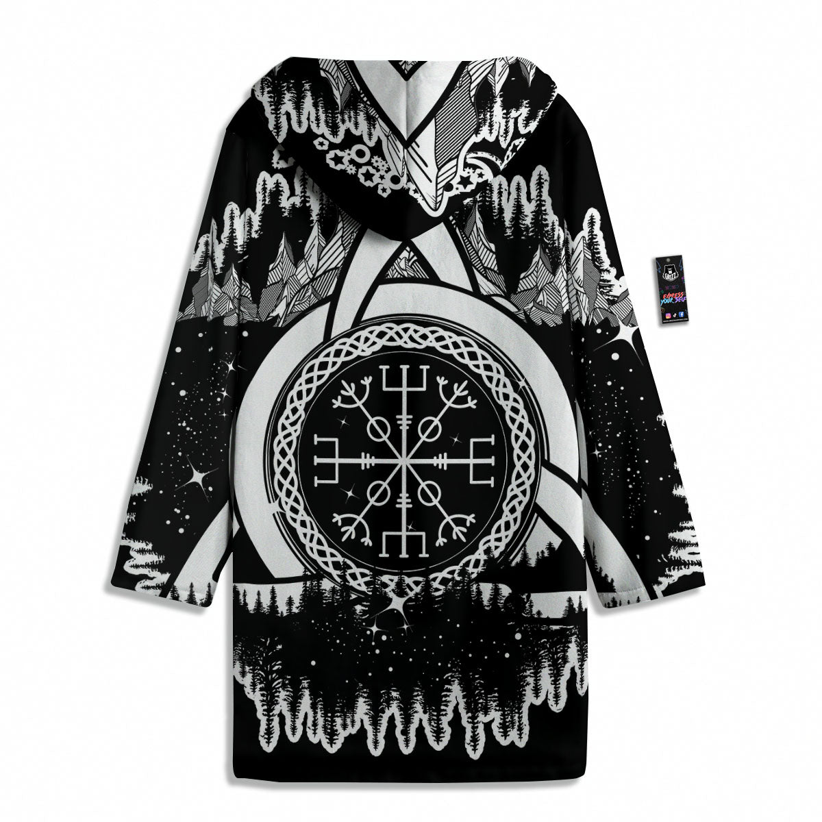 Trinity Knot Viking Celtic Print Men's Windbreaker Jacket-grizzshop