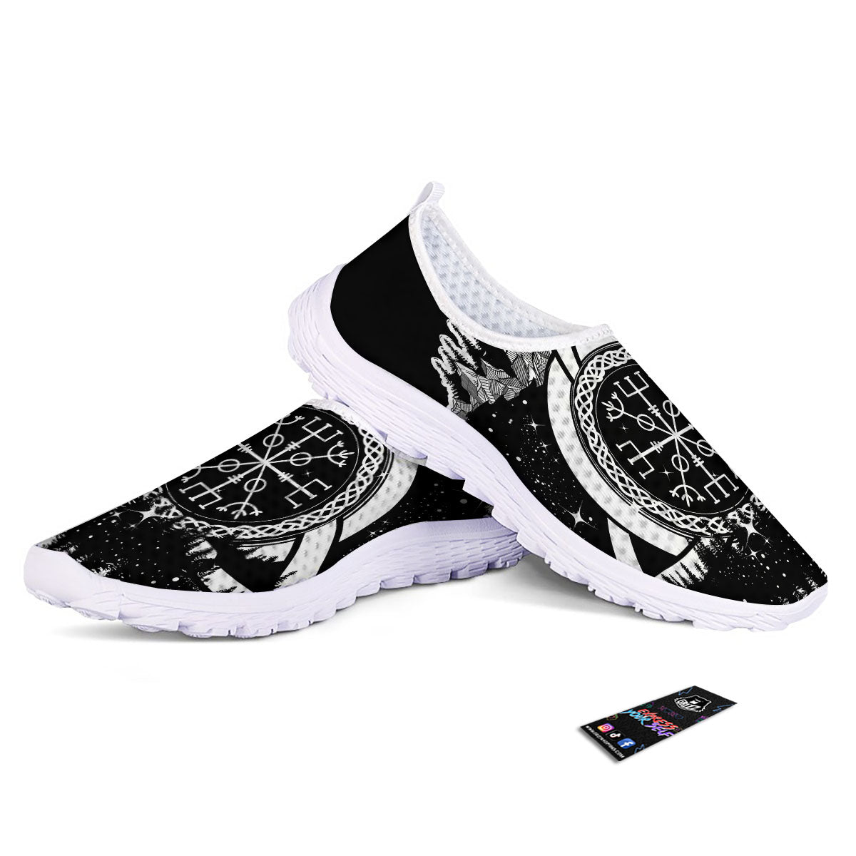 Trinity Knot Viking Celtic Print Nurse Shoes-grizzshop