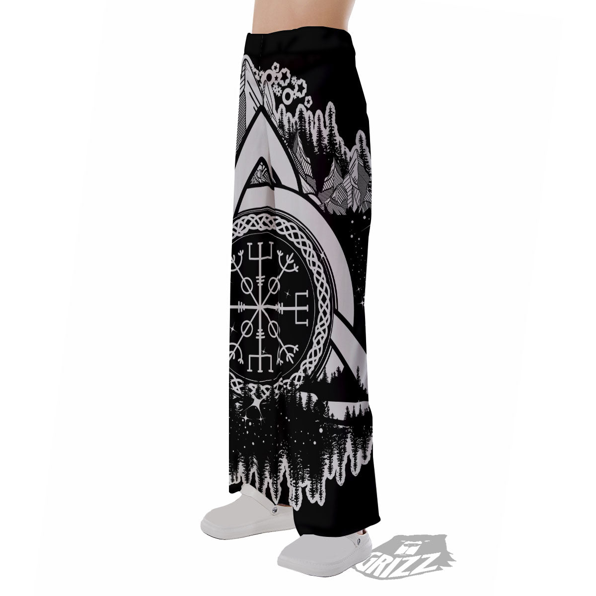 Trinity Knot Viking Celtic Print Pajama Pants-grizzshop