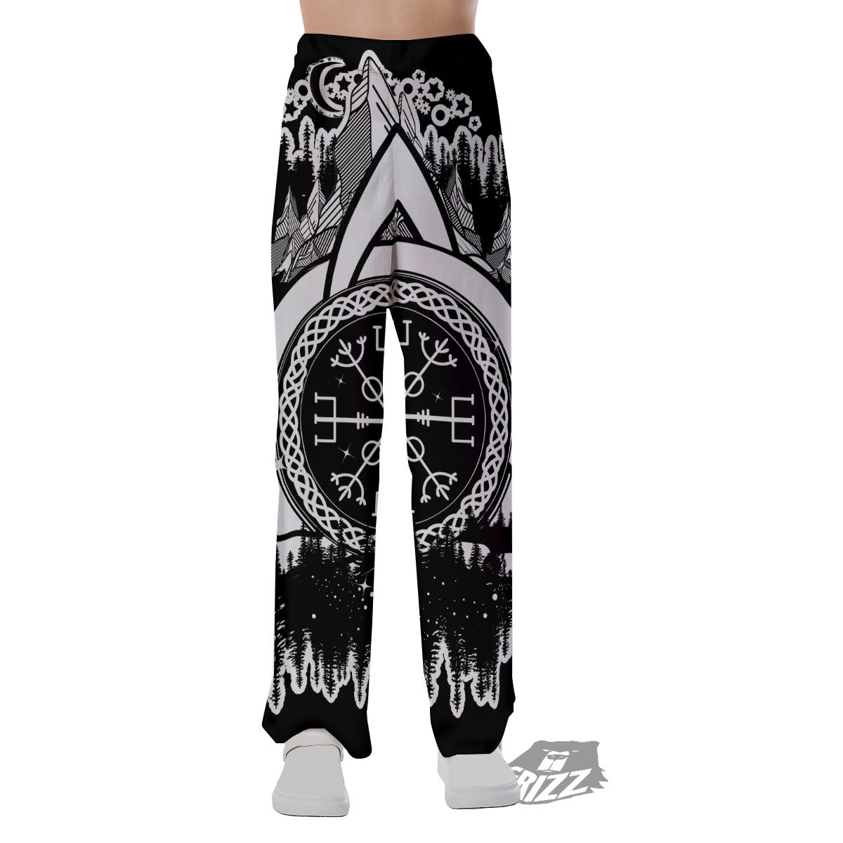 Trinity Knot Viking Celtic Print Pajama Pants-grizzshop