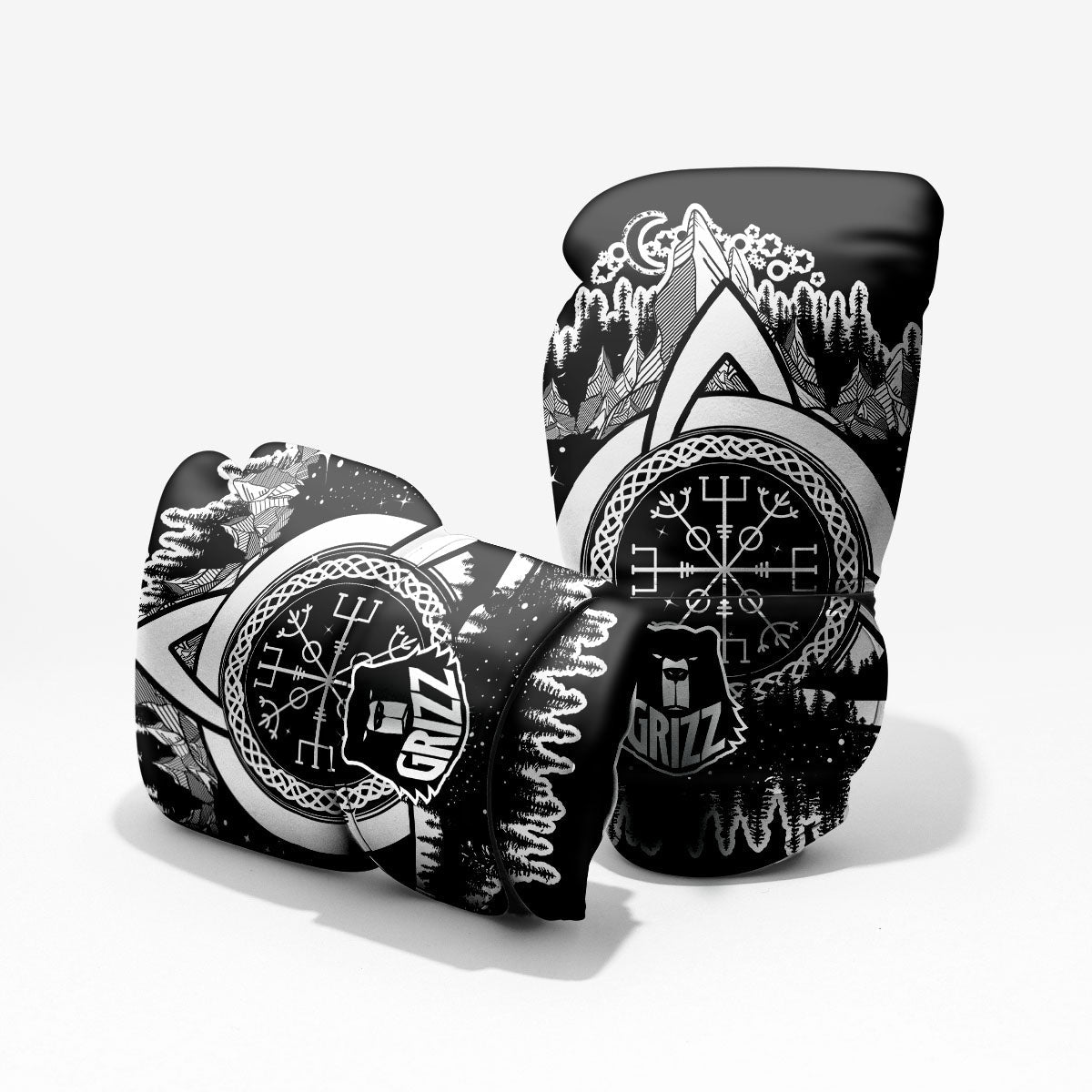 Trinity Knot Viking Celtic Print Pro Boxing Glove