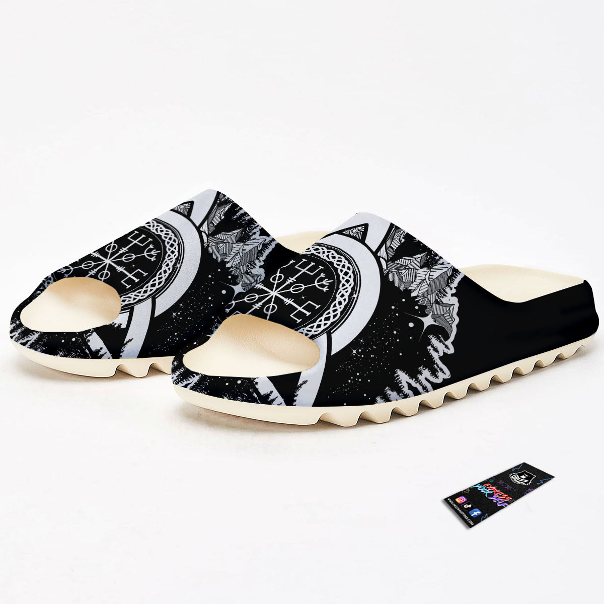 Trinity Knot Viking Celtic Print Sandals-grizzshop