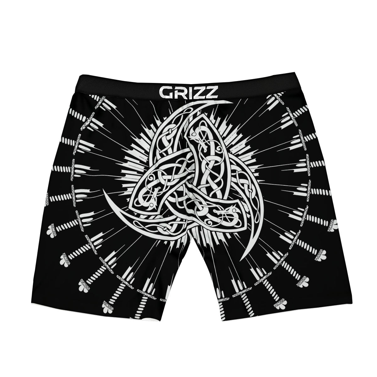 Triple Horn Of Odin Viking Print Boxer Briefs-grizzshop