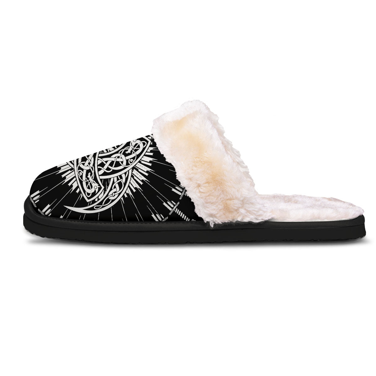 Triple Horn Of Odin Viking Print Slippers-grizzshop