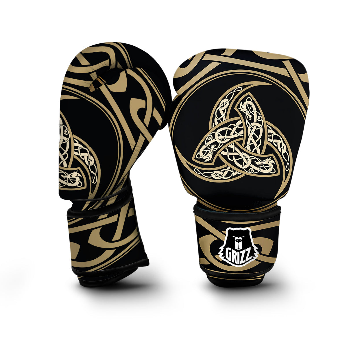 Triple Horn of Odin Viking Boxing Gloves-grizzshop