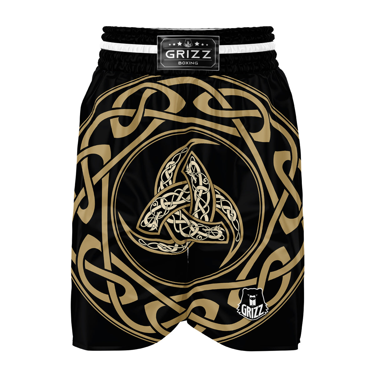 Triple Horn of Odin Viking Boxing Shorts-grizzshop