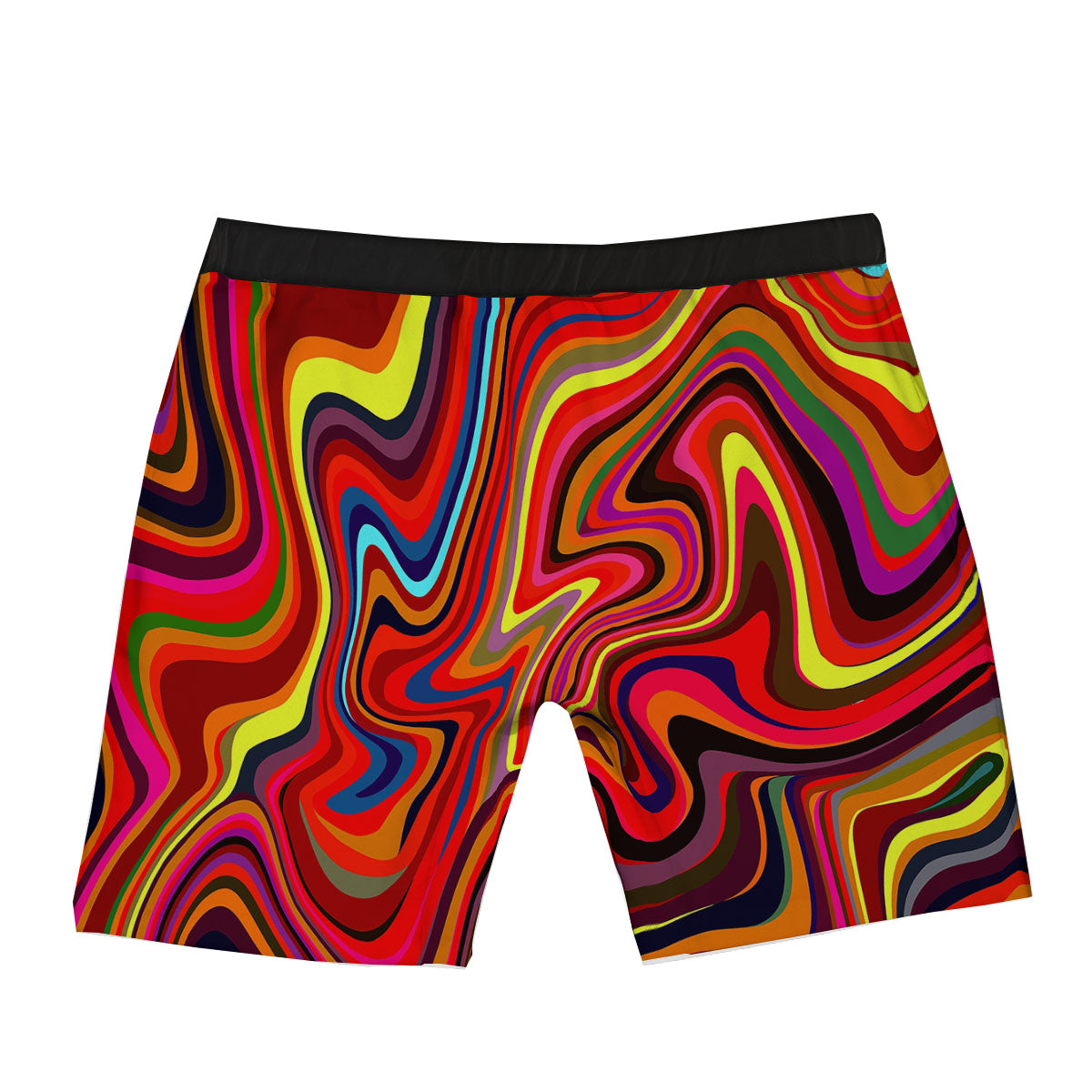 Trippy Abstract Liquid Print Boxer Briefs-grizzshop